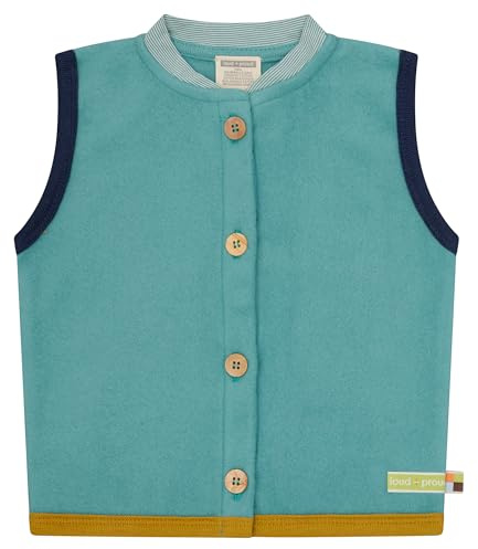 loud + proud Unisex Kinder Baumwoll-fleece, Gots Zertifiziert Fleeceweste