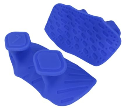 YueShengYCHUANG Confezione da 2 Impugnature per Sollevamento Pesi, Impugnature per Ginnastica, Cuscinetti Flessibili per Bilanciere, Protezione per Il Palmo, Blu