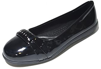 Premium Women’s Ballerina Flats – Classic Slip-On Ladies Shoes | Elegant, Durable & Lightweight Everyday Footwear for Girls & Women | Perfect for School, Office & Casual Style Black