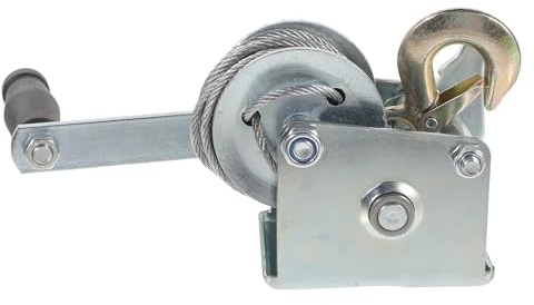 JHXHFJXZ Treuil portatif à manivelle, treuil Manuel, 500 Livres, treuil Manuel, treuil de Levage à câble métallique Contrôler Le Mouvement