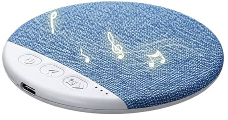 Generico Cuscino con Altoparlante,Ricaricabile Wireless con Timer | Casse Piccole Macchina Rumore Bianco - per Camera da Appartamento Dormitorio Hotel Ufficio Compleanno