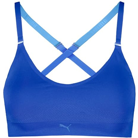 PUMA Damen Sport Bustier Bralette 3D Knit Sport Triangle Top