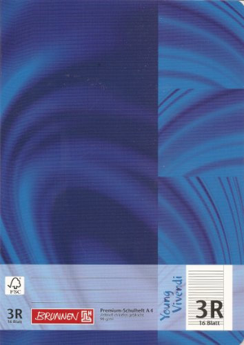 Brunnen Heft A4/16 Lin. 3 R. YoungViv [Bürobedarf & Schreibwaren] [Spielzeug]