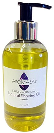 Natural Shaving Oil with Lavender Essential Oil 250ml Pre Shave Oil 100% Pure with Pump Dispenser or Use as a Post Shave Moisturiser