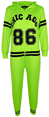 A2Z 4 Kids Unisex Girls Boys Chicago 86 - Cotton Onesie Chicago Neon Green 7-8