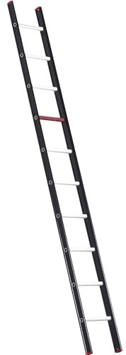 Altrex | Alu-Anlegeleiter | mit Sprossen | schwarz | 10 Sprossen