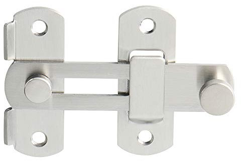 SAYAYO Cerrojo Puerta Corredera Pestillo Puerta Interior Acero Inoxidable Cepillado Cerrojos y Pestillos para Puertas, Habitaciones, Jardines, Armarios, EMS9500-LS