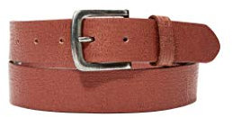 s.Oliver RED LABEL Herren Ledergürtel mit Logo-Prägung brown 105