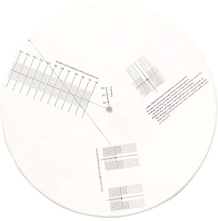 Turntable Cartridge Alignment Protractor Mat, Anti-sliding LP Vinyl Record Pickup Calibration Plate Distance Gauge Protractor Adjustment Tool Ruler for Turntable Accessor