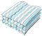 Homescapes 4er Set Stuhlkissen New England 40x40 cm gestreift – Sitzkissen Outdoor/Indoor, Oeko-TEX-Zertifiziert, Sitzpolster waschbar für Esszimmer-, Küchen- & Gartenstühle, blau-weiß