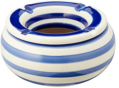 Cepewa Sturmaschenbecher Maritim Terrasse Balkon Wohnung Aschenbecher (1 x Sturmaschenbecher maritim)