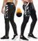 NICEWIN Radlerhose Fahrradhose Herren Lang mit Sitzpolster 4D Gepolsterte Winter Thermo Radhose Atmungsaktiv stoßfeste Tights Elastisch Hosen,XXL,Grau-Thermo Wolle