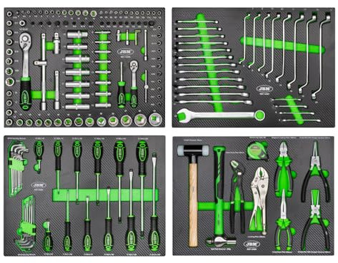 SET DE 4 MÓDULOS EVA CARBONO PARA CARRO DE HERRAMIENTAS