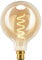 Vintage Edison Light Bulb Bayonet, TopLeder G125 Large Decorative Bulb, 6W Equivalent to 60W, 300LM, Warm White 2200K, Dimmable B22 Led Bulb, Retro Style, Globe Spiral Filament Bulb, Amber Clear Glass