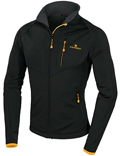 Ferrino Tete Rousse Jacket Man Felpa in Pile, Nero, S Uomo