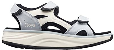 JOYA Komodo Light Blue/White - Damen Sandalen aus Leder und Mesh mit rutschfester Sohle - 38