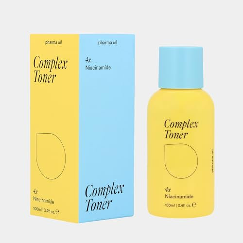 Pharma Oil - Complex Toner Gesicht - Enthält Aloe Vera Niacinamid Glyzerin und Hyaluronsäure - Gesicht Reinigung - Gesichtswasser Unreine Haut - Reinigungsöl Gesicht - Makellos - ohne Alkohol - Vegan