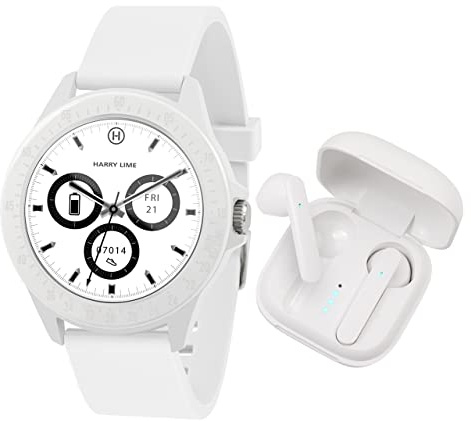 Harry Lime Smartwatch HA07-2000-TWS, GPS, weiß, Modern