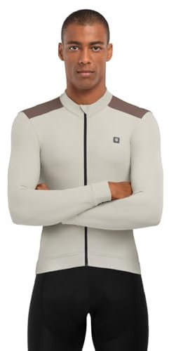 SIROKO - Langärmeliges Thermo-Radtrikot SRX M4 Sandhill - XL - Beige/Braun