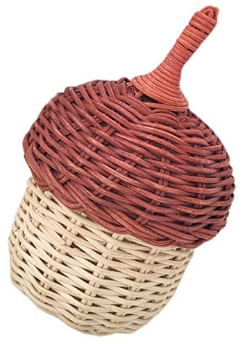 Warmhm Sammeln Von Pilzen Umhängetasche Rattan Clutch- Rattan Umhängetasche Süße Korbtasche Pilzsuche Baby Baumwollfaden Hängender Korb