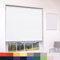 Deluxe Daylight Roller Blinds Light Filtering Premium Fabric Easy Fit Metal Brackets Bedroom Living Room Office Child Safe 160cm Length Trimmable White 120cm