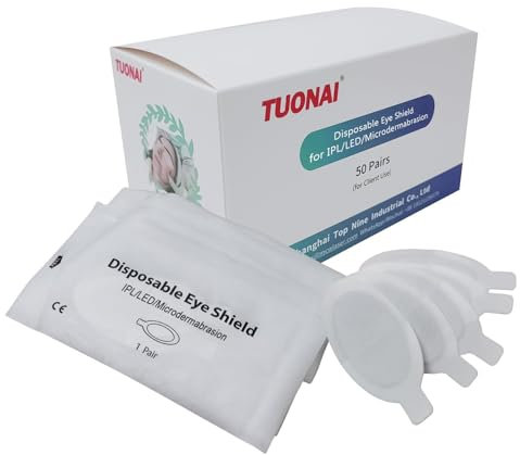 TUONAI Laser Eye shields usa e getta 50 paia per IPL Depilazione Campi di bellezza Protezione degli occhi del cliente 190-11000nm