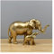 Tauzveok Elefant Skulptur Deko, Golden Deko Elefanten Statue, für Dekoration Wohnzimmer, Büro, Bücherregal, Schlafzimmer, Elefant Geschenk,Harz