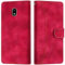 LiLuLa Kompatibel mit Samsung Galaxy J7 2017/ J730 Hülle, Handyhülle Samsung J7 2017/ J730, Galaxy J7 2017/ J730 Hülle Klappbar Leder Flip Wallet Case Schutzhülle Klapphülle Hülle Holster (Rot)