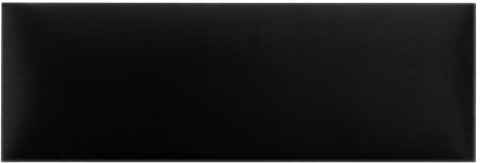 DecoNest Wandkissen, Wandpolsterung, Wanddekoration, Bettkopfteil, 3D-gepolstertes Wandpaneel 100 x 20 cm Schwarz
