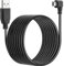 SAISN Mini USB Charging Cable Left Angle USB 2.0 Type A Male to Mini B Male Charger Cable Cord Lead 90 Degree USB to Mini B Wire Cord for Dash Cam Driving Recorder, 5M
