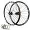 MTB Laufradsatz 26 Zoll Scheibenbremse Fahrradfelge 32 Speichen 27,5 29 Zoll Mountainbike Vorder Und Hinterrad QR Naben mit Abgedichtetem Lager for 7-11 Gang Kassette ( Farbe : Black , Size : 27.5 inc