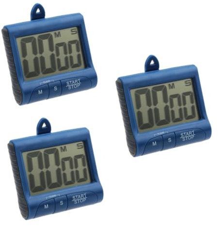 PRETYZOOM 3St küchenmaschiene kochgeschirr kuechenarmaturen küchenwerkzeug Kitchen Accessories Küchenzeitmesser küchenhilfe küchenzubehör magnetische Anziehungskraft Uhr Gurt Wecker Timer