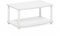 Furinno Turn-N-Tube No Tools 2-Tier Elevated TV Stands, White/White