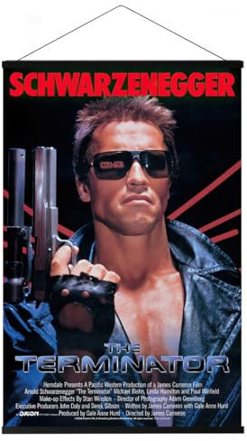 Close Up The Terminator - Poster (Hauptmotiv - Arnold Schwarzenegger) (Größe: 61cm x 91,5cm) (Poster & Magnetische Posterleisten)