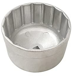HUIOP Clé Pour Filtre À Huile,Clé À Filtre À Huile Cartouche Style 86Mm 16 Cannelures Capuchons De Boîtier De Filtre Outils De Suppression De Filtre À Huile Remplacement D'Argent Pour Bmw Volvo