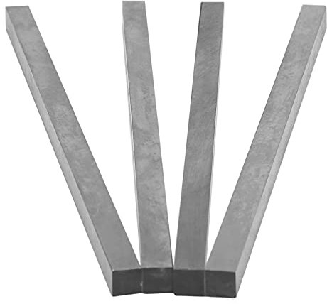 Hztuang 4 x CNC Utensili da taglio quadrati, barra di tornio HSS della dimensione 8 x 8 x 200 mm, colore: Grigio