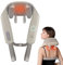 Snailax Massaggiatore cervicale, Massaggiatore cervicale collo spalle e schiena senza fili migliorato con calore, Massaggiatore cervicale e schiena 4D Shiatsu con massaggio,Regali (Bianco)