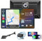 9 Inch Wireless Car Stereo With Apple Carplay & Android Auto, 2K Touchscreen Dash Cam, 1080P Backup Camera, Gps Navigation, Siri Voice Control, Car Play Screen, Mirror Link, Aux/Fm, Plug & Play