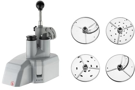 Buffalo Veg Prep Attachment with 4 Discs for DM070 Bowl Cutter | Slices, grates, and shreds vegetables quickly to speed up prep times in commercial kitchens and catering setups.