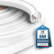 XEEINC 8m Burlete Puerta Ventana, 10mm(W) x 6mm(D) Burlete Goma Tira Sellado para Puerta Entrada, Autoadhesiva Burlete Junta Puerta Casa Aislante Frío, Ruido - Blanco
