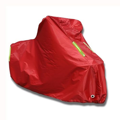 Fundas Motos Para Vespa GTS 125 150 GTV Sei Giorni, Sombrilla Protectora Ligera Oxford Lona Impermeable Y Antiviento Para Motocicleta Para Todo Clima, Protector De Scooter De Polvo Para Exteriores(Red