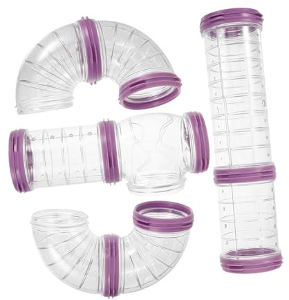 Luxshiny Selbstgemacht Hamsterröhren Satz Aus Bruchfestem Kunststoff Transparenter Verbindungs Tunnel Außenteil Für Hamsterkäfige Beobachtungsspielzeug Für Hamster Und Ratten