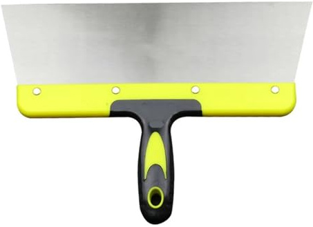 Spachtelgriff aus Edelstahl, Farbschaber, Spachtel for Reparieren von Trockenbauwänden, Entfernen Tapeten, Gips(Style 03)