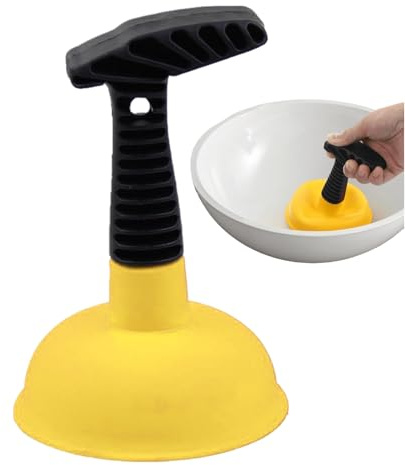 Plunger For Kitchen Sink - Heavy-Duty Drain Unblocker | Powerful Toilet Plunger For Multi-Use | Unclog Slow Drains In Sinks, Toilets, Showers, Bath Tubs, Bathrooms, And Kitchens | Durable Household Pl