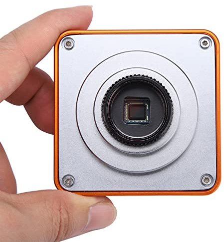 Cryfokt 21-Megapixel-Mikroskopkamera mit - und -Anschluss, 2K-HD-Videokamera (1080p) mit TF-Karte und Fernbedienung, für Industrielle Mikroskopie, Monitore, Projektoren u