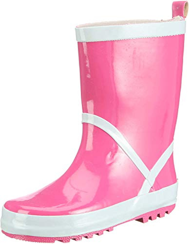 Playshoes Kinder Gummistiefel aus Naturkautschuk, trendige Unisex Regenstiefel mit Reflektoren