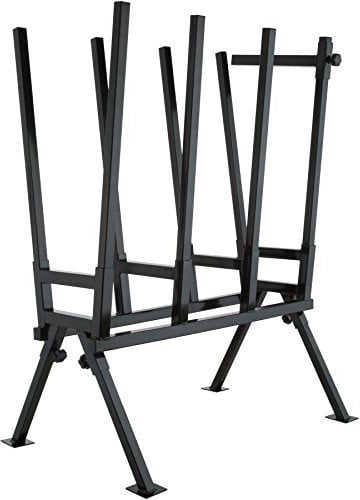 tectake® Holzsägebock für Kettensäge - diverse Modelle - (Schwarz / Typ 400737)