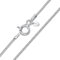 Amberta Damen 1.1 mm Panzerkette Halskette aus 925 Sterling Silber: 55 cm