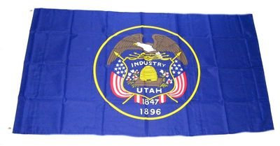 Fahne / Flagge USA Utah NEU 90 x 150 cm Flaggen