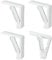 Metaltex 254508 Lot de 4 Pinces à Nappe en Plastique Blanc